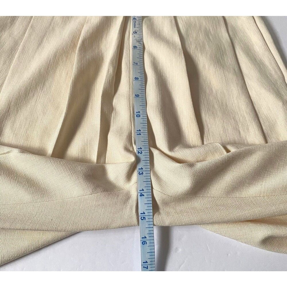 Massimo Dutti Studio Pants Womens 4 Cream Black Contrast Tuxedo Trousers NWT - Picture 16 of 16